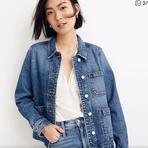 Madewell Denim Chore coat jacket size XS